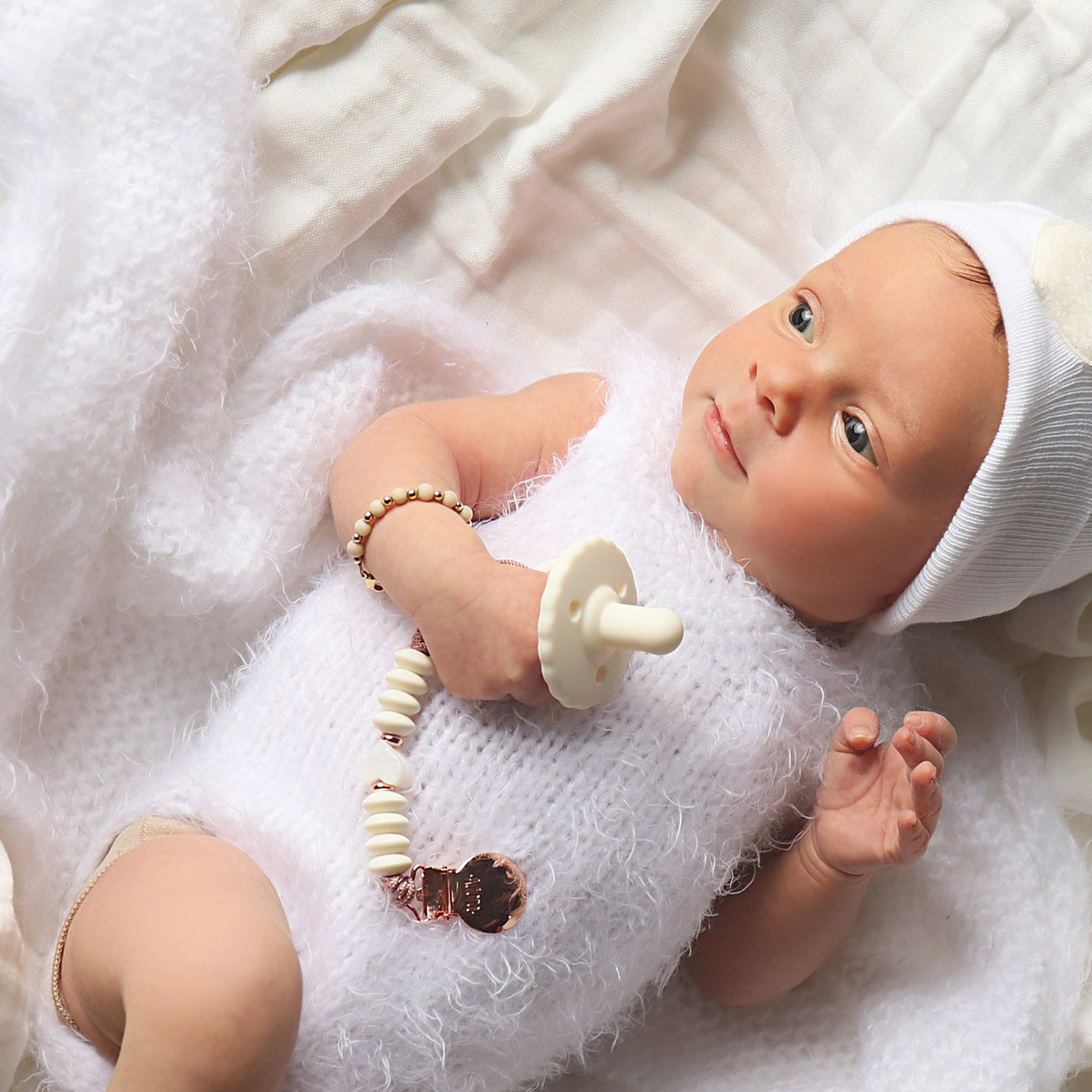Vanilla Graphite - Pacifier Set – Adora Baby Gifts