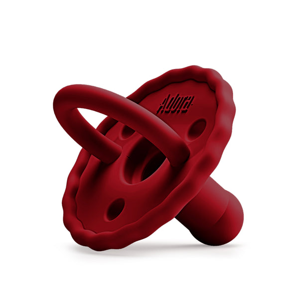 Scallop Pacifier - Scarlet