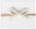 Mini Velvet Headband - Cream