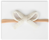 Mini Velvet Headband - Cream