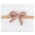 Crochet Mini Headband - Mauve