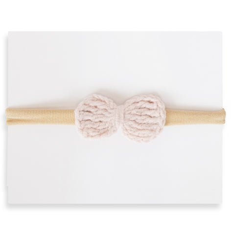 Crochet Petite Headband - Pale Blush