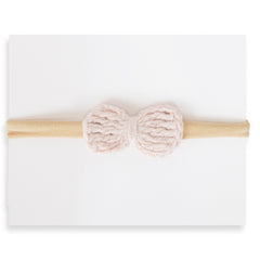 Crochet Petite Headband - Pale Blush