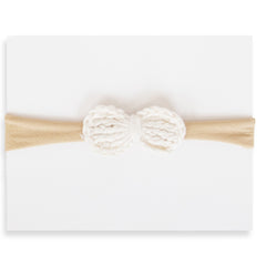 Crochet Petite Headband - Cream