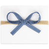 Ribbon Bow Headbands - Denim