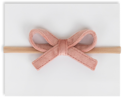 Mini Velvet Headband - Dusty Pink