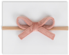 Mini Velvet Headband - Dusty Pink