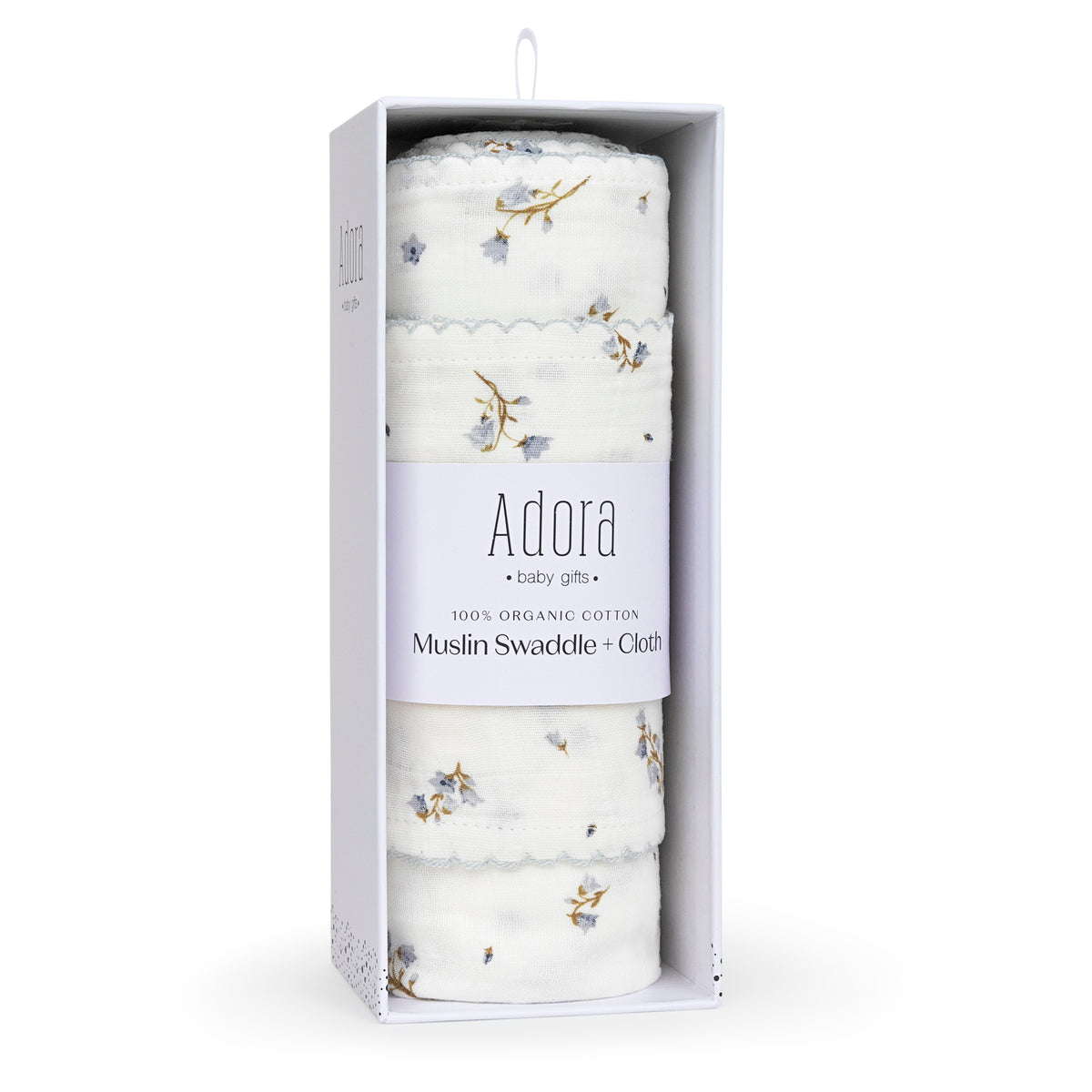 Floral Boys Swaddle + Cloth