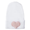 Hospital Hat - Fuzzy Blush Heart