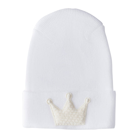 Hospital Hat - Fuzzy Ivory Crown