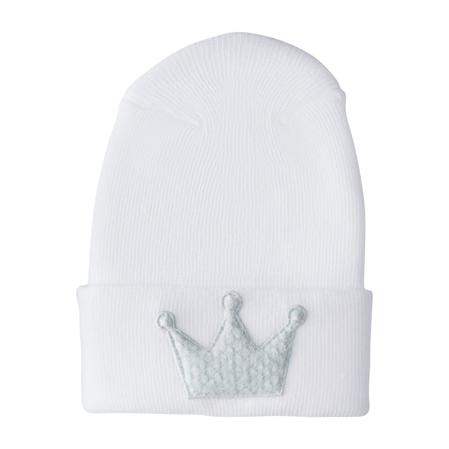 Hospital Hat - Fuzzy Misty Blue Crown