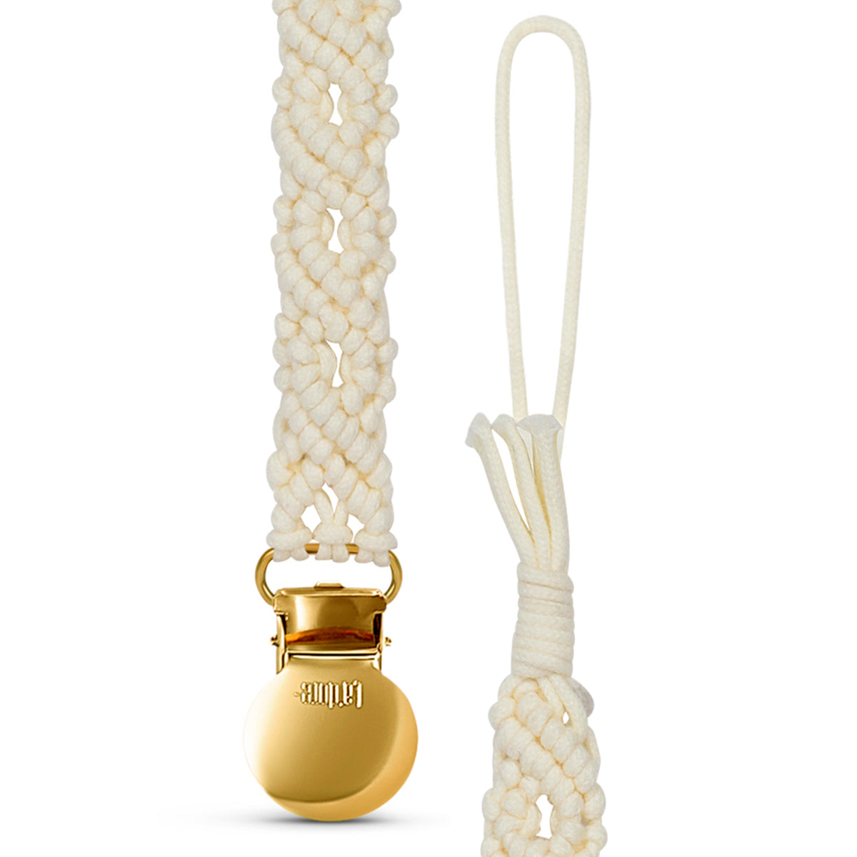 Iris Pacifier Clip - Gold