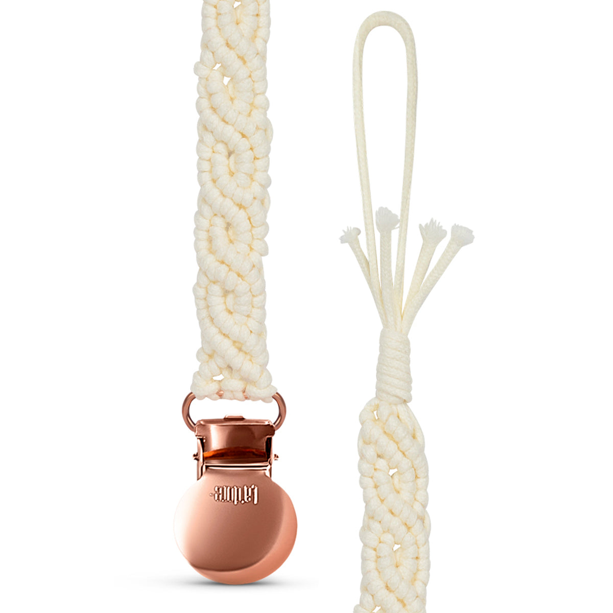 Iris Pacifier Clip - Rose Gold