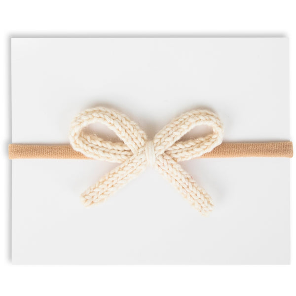 Crochet Mini Headband - Ivory