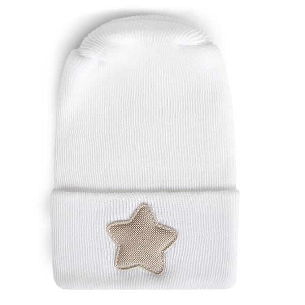 Hospital Hat - Linen Mini Saddle Star