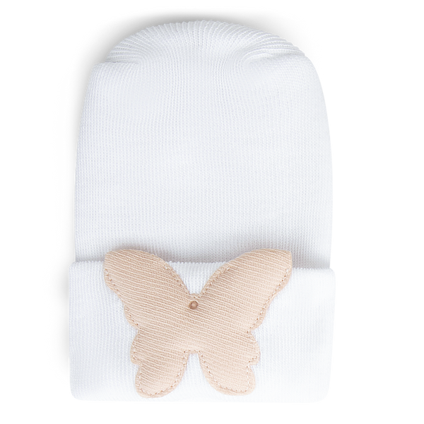 Hospital Hat - Linen Petal Butterfly