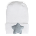 Hospital Hat - Linen Powder Blue Star