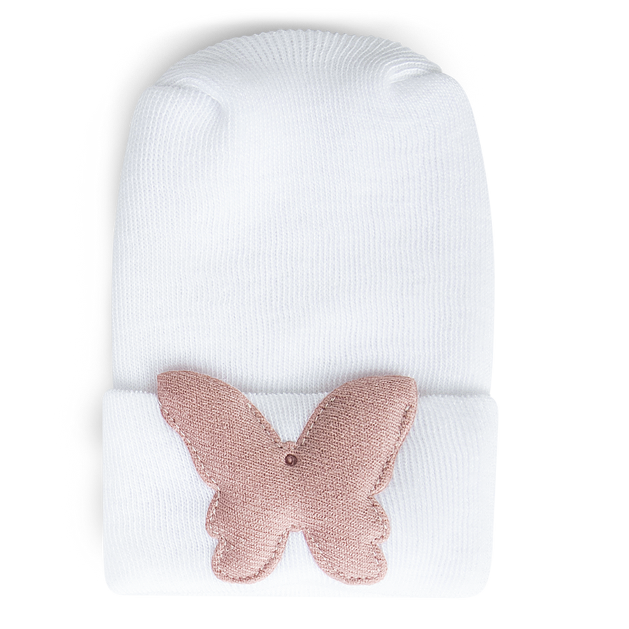 Hospital Hat - Linen Rose Butterfly