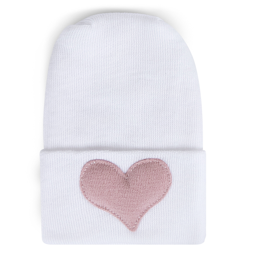 Hospital Hat - Linen Rose Heart