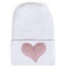 Hospital Hat - Linen Rose Heart