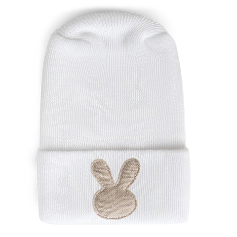 Hospital Hat - Linen Saddle Bunny