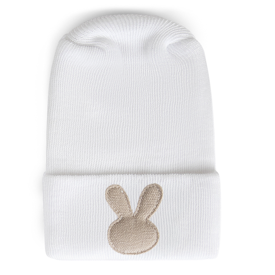 Hospital Hat - Linen Saddle Bunny