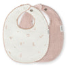 Muslin Bib- Mini Flower Blush