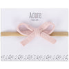 Mini Waffle Bow Headband - Blush