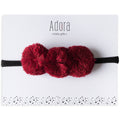 Pompom Headband -Berry