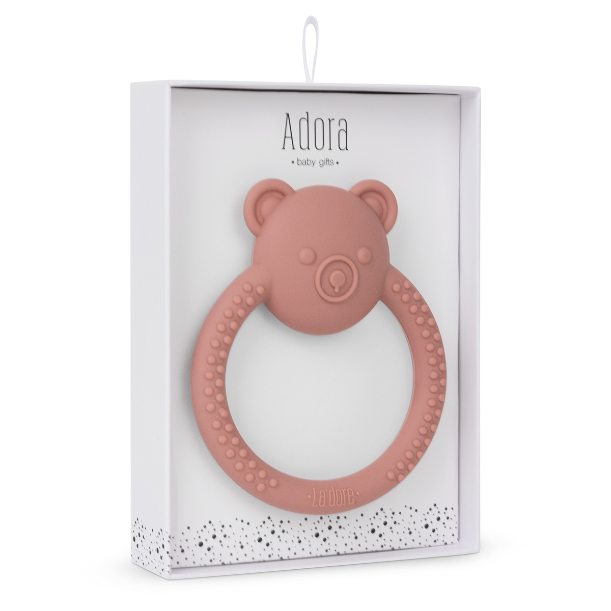 Bebe Bear Teether - Rosewood