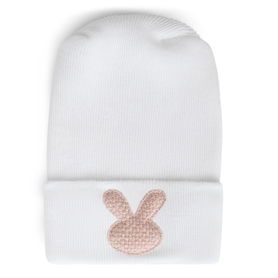 Hospital Hat - Weave Blush Bunny