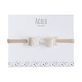 White Mini Suede Headband
