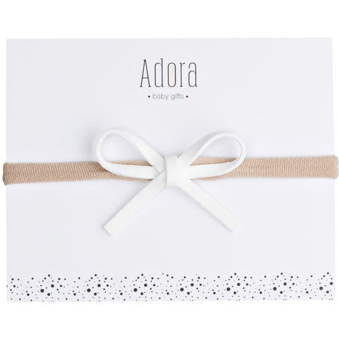 Mini Classic Headband - White