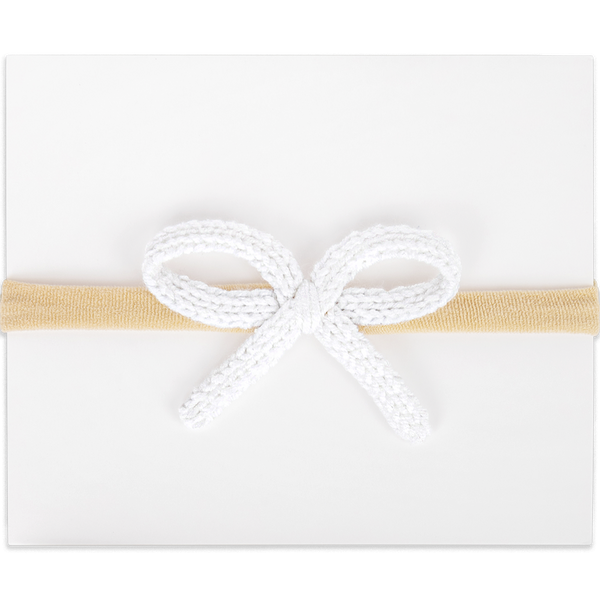 Crochet Mini Headband - White